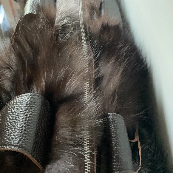 HUGE real fox fur satchel NWT - Picture 5 of 16